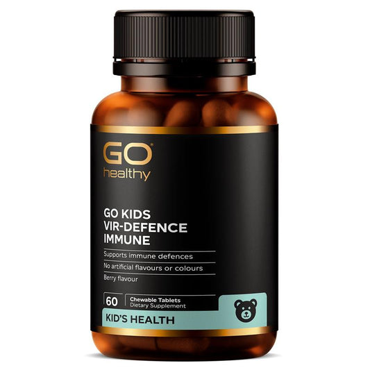Go Healthy Kids Vir-Defense Immune，紐西蘭高之源，兒童防疫片 60粒 (03.2027)