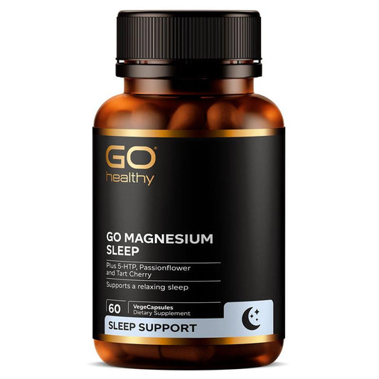Go Healthy Magnesium Sleep ニュージーランド GO Healthy、マグネシウム睡眠サプリメント 60粒