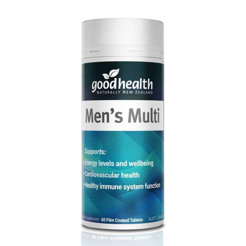 Good Health Men's Multi，紐西蘭好健康，男性綜合維他命 60粒