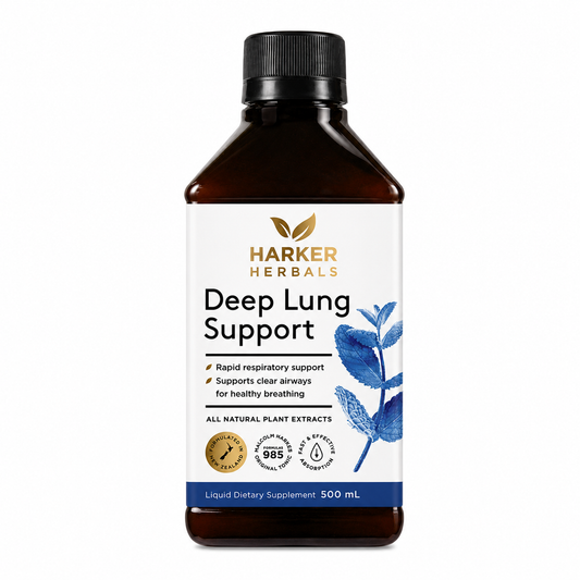 Harker Herbals Deep Lung Support Natural Herbal Deep Lung Support, 250ml / 500ml