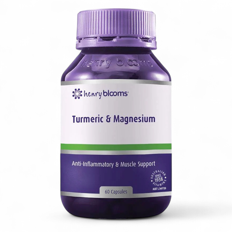 Henry Blooms Turmeric & Magnesium 澳洲薑黃鎂膠囊 60粒