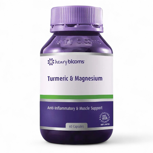 Henry Blooms ターメリック＆マグネシウム オーストラリア強力ターメリック首ケア錠剤 60粒