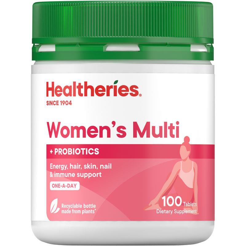 Healtheries Women's Multi with Probiotics 100 Tablets
