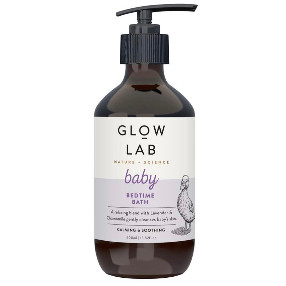 Glow Lab ベビーベッドタイムバス 幼児用寝る前沐浴料 400ml