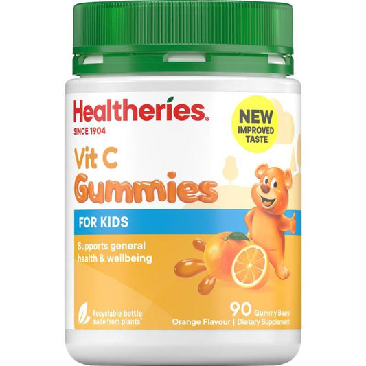 Healtheries Kids Vitamin C Gummies, Orange Flavor, 90 Gummies