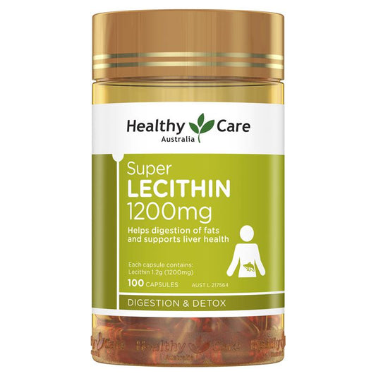 Healthy Care Super Lecithin 1200mg Capsules 100 Capsules