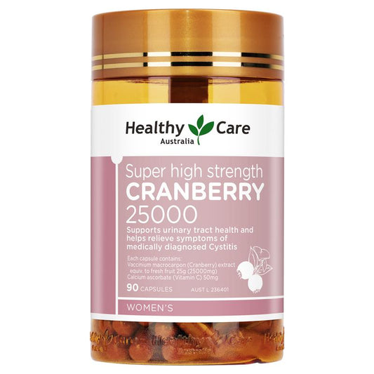 Healthy Care Cranberry High Strength 25000mg Capsules 90 Capsules