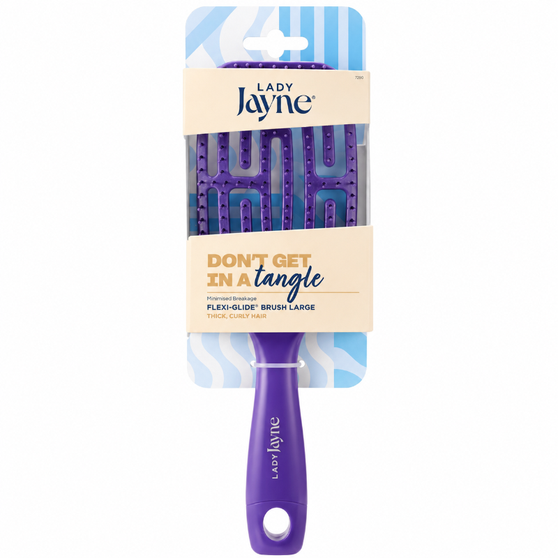 Lady Jayne Flexi-Glide Brush Large Purple