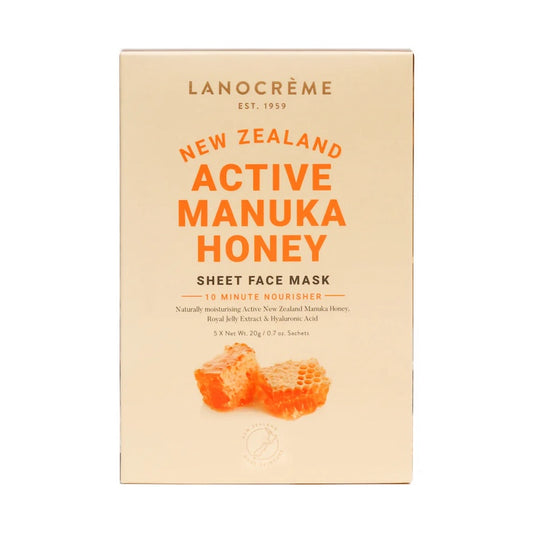Lanocrème Active Manuka Honey Repair Face Mask 5 Sheets
