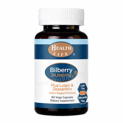 Health Life Bilberry Plus Lutein 30000mg 60 Capsules