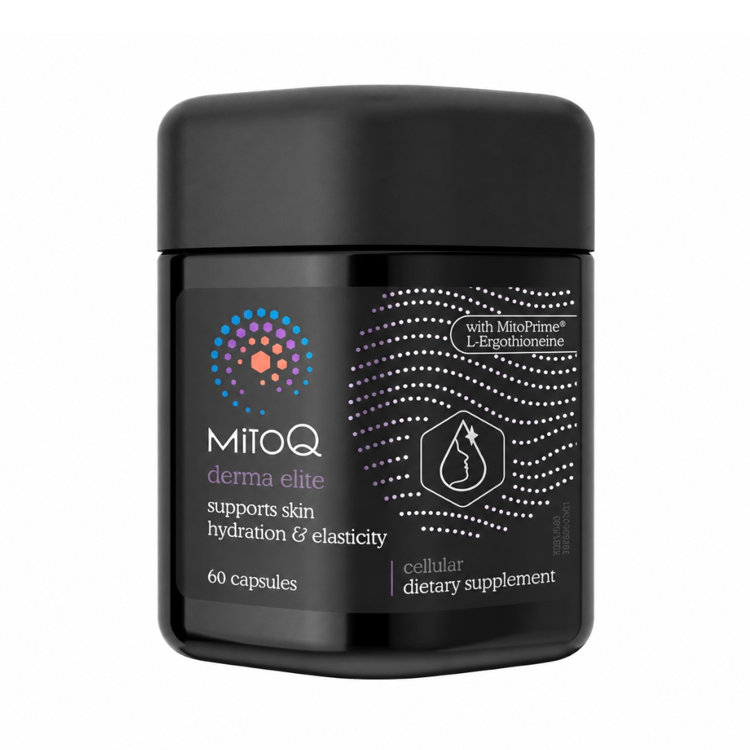 MitoQ Derma Elite with MitoPrime L-Ergothioneine，紐西蘭，麥角硫因水潤彈性膠囊 60粒