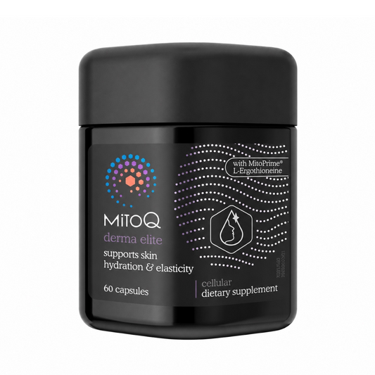 MitoQ Derma Elite with MitoPrime L-Ergothioneine，紐西蘭，麥角硫因水潤彈性膠囊 60粒