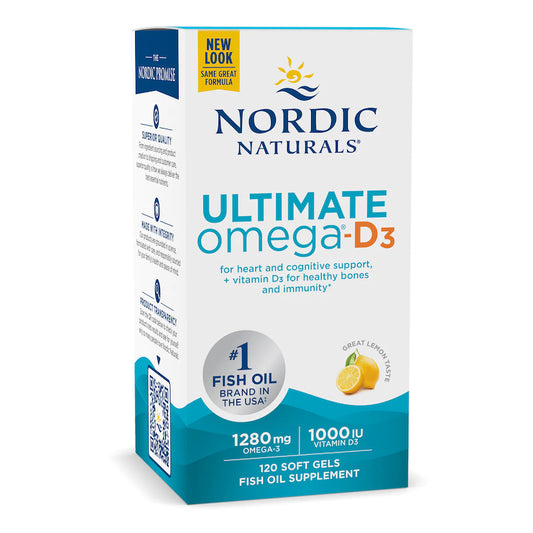 Nordic Naturals Ultimate Omega D3 120 Softgels