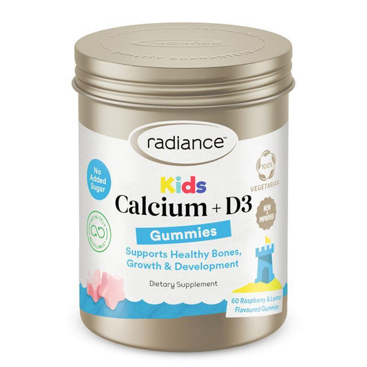 Radiance Kids Calcium + D3 Gummies 紐西蘭兒童鈣質+維生素D3軟糖 60粒