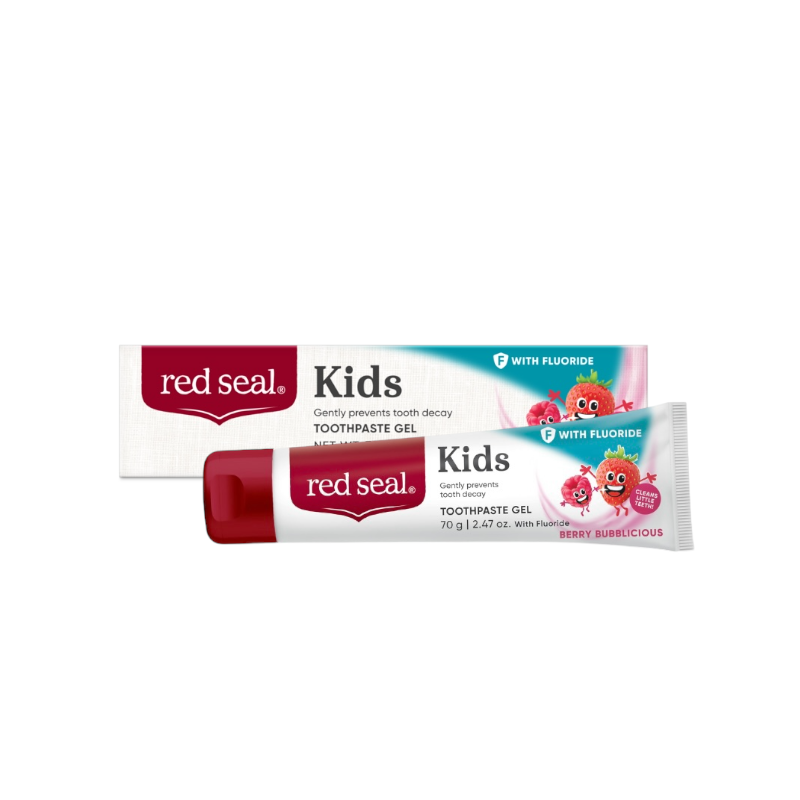 Red Seal Kids Toothpaste Gel 紐西蘭紅印 兒童含氟牙膏凝膠 70g (莓果泡泡)