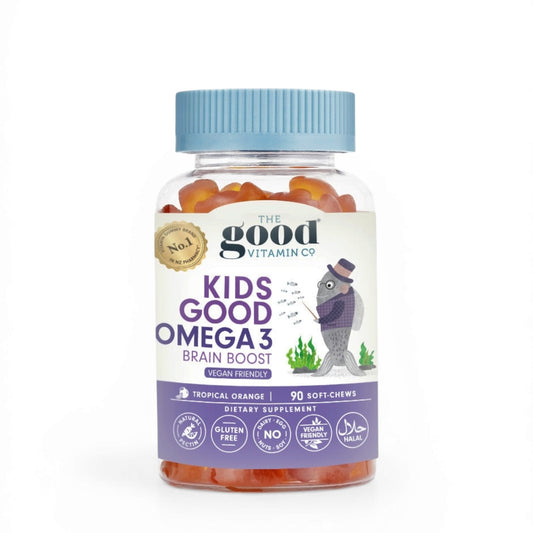 The Good Vitamin Co Kids Good Omega 3 紐西蘭 兒童腦力OMEGA-3軟糖 90粒 熱帶橙橘