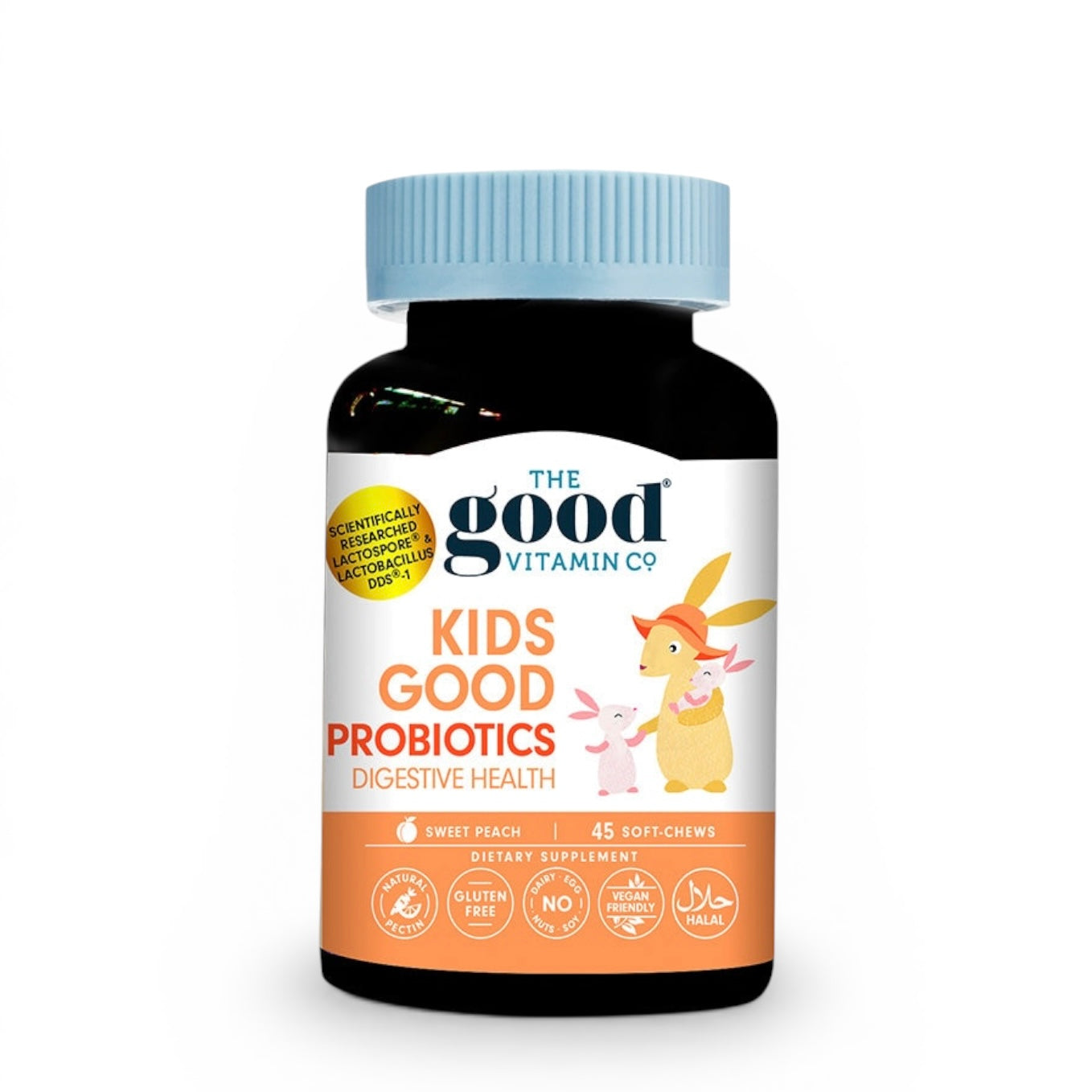 The Good Vitamin Co Kids Good Probiotics Sweet Peach 45 Gummies