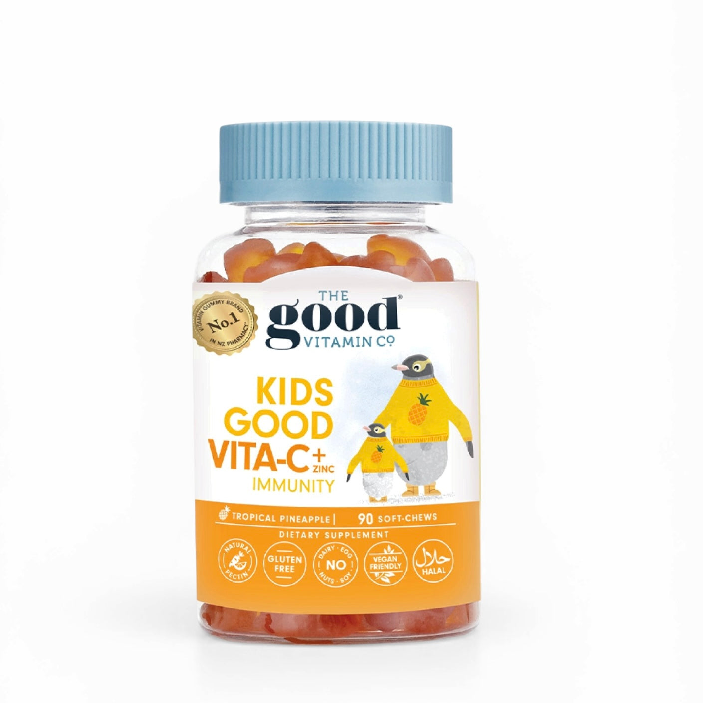 The Good Vitamin Co Kids Good Vita-C + Zinc，兒童維他命C鋅軟糖 90粒