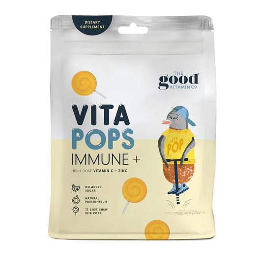 The Good Vitamin Co Vita Pops Immune+ Passionfruit 12 Pack