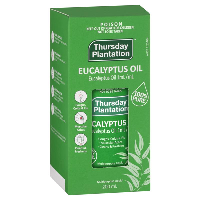 Thursday Plantation Eucalyptus Oil 澳洲星期四農莊 100%純尤加利精油 200ml