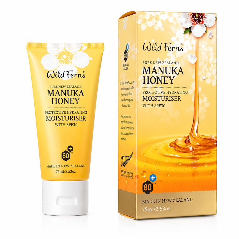 Wild Ferns Manuka Honey Moisturiser SPF30 75ml