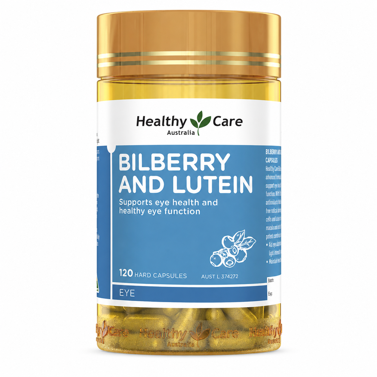 Healthy Care Bilberry and Lutein，越橘葉黃素膠囊 120粒