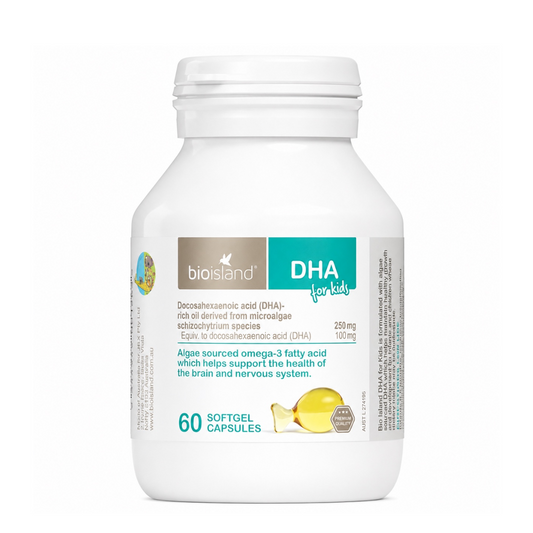Bio Island DHA For Kids，嬰幼兒海藻油DHA 60粒