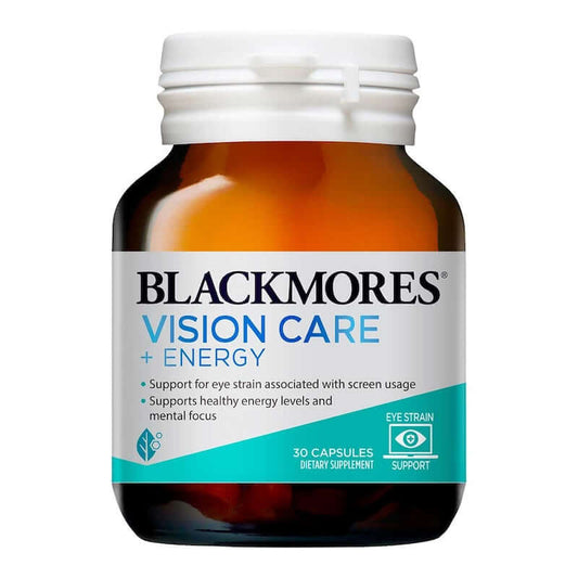 Blackmores Vision Care + Energy 澳洲澳佳寶 多效護眼能量膠囊 30粒
