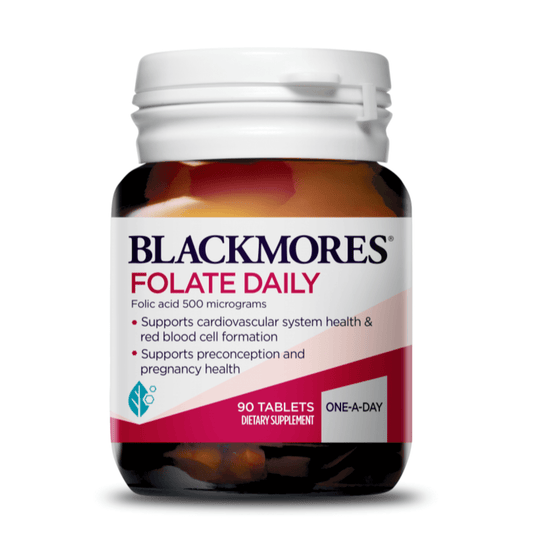 Blackmores Folate Daily 澳洲澳佳寶 天然葉酸營養片 500mg 90片