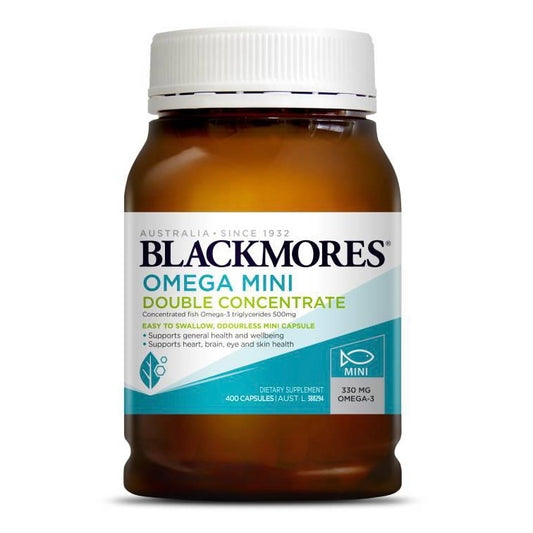Blackmores Omega Mini 澳洲澳佳寶 無腥迷你雙倍濃縮魚油 400粒