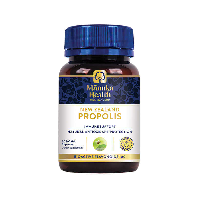 Manuka Health Ultra Strength Propolis，紐西蘭蜜紐康強效蜂膠膠囊 60粒