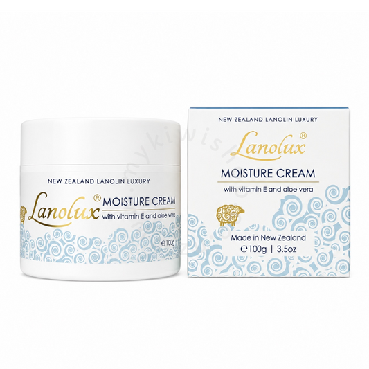 Lanolux Moisture Cream，紐西蘭綿羊油 保濕面霜 維他命E＋蘆薈 100g