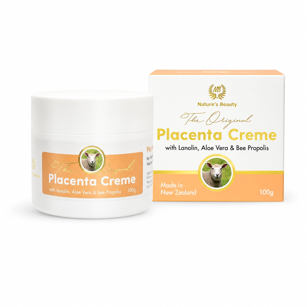 Nature's Beauty Placenta Creme，紐西蘭自然美羊胎素面霜 100g