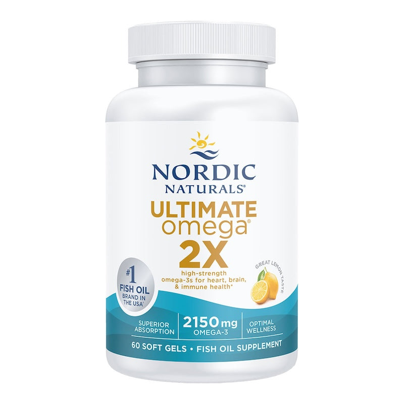 Nordic Naturals Ultimate Omega 2X Lemon 60 Softgels
