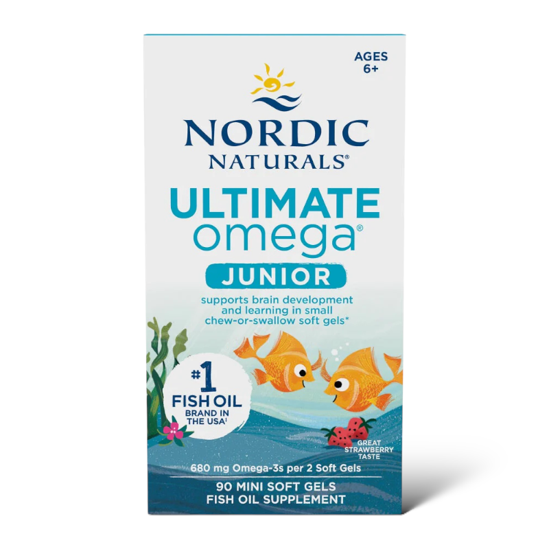 Nordic Naturals Ultimate Omega Junior Strawberry 90 Mini Softgels