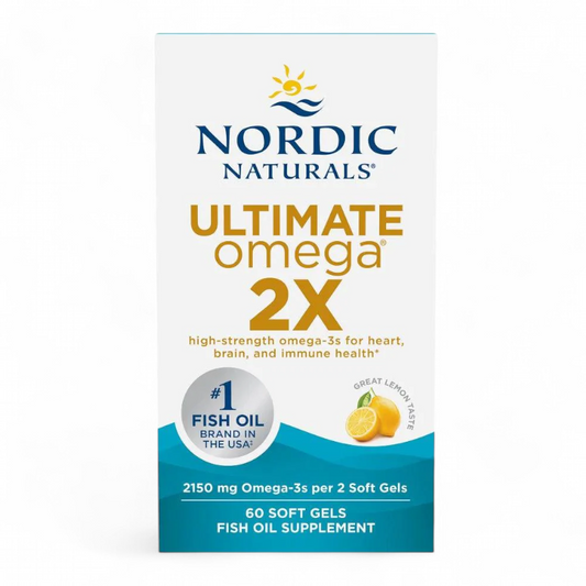 Nordic Naturals Ultimate Omega 2X Lemon 60 Softgels