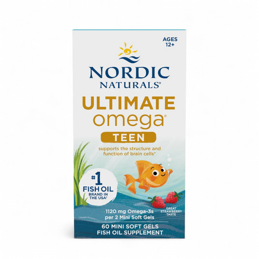 Nordic Naturals Ultimate Omega Teen Strawberry 60 Mini Softgels