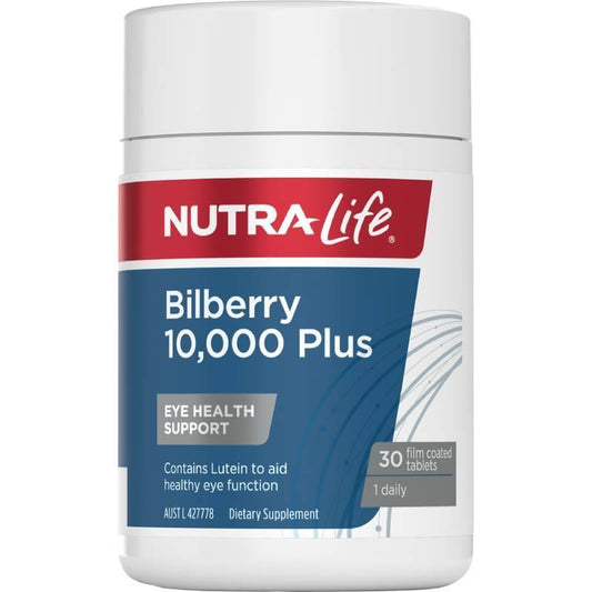 Nutralife Bilberry 紐西蘭紐樂 越橘膠囊 10000mg 30粒