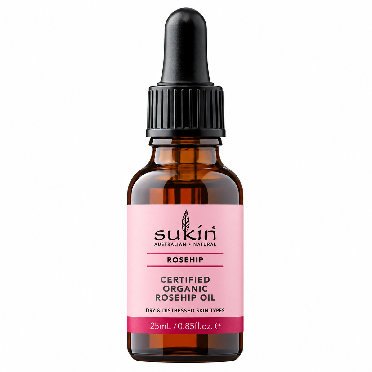 Sukin Certified Organic Rosehip Oil 25mL bottle