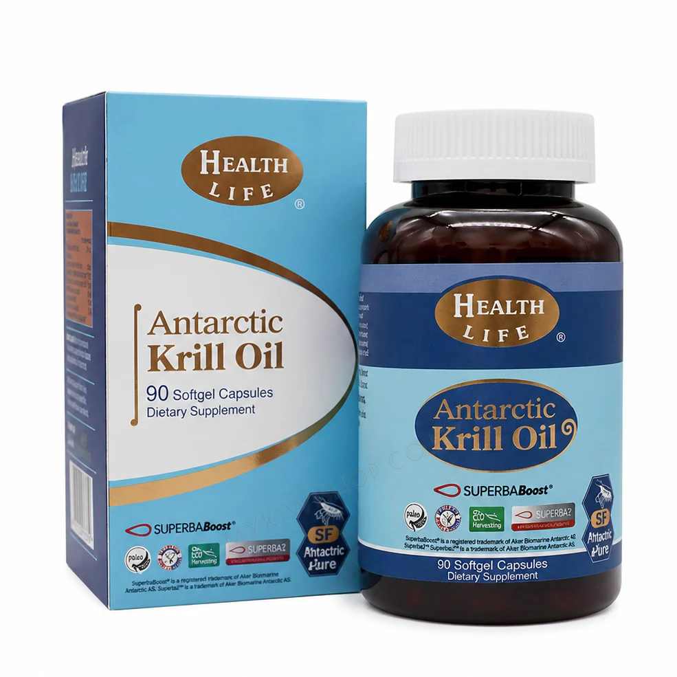 Watermarked - Health Life High Strength Antarctic Krill Oil 紐西蘭 高含量南極磷蝦油 1000mg 90粒