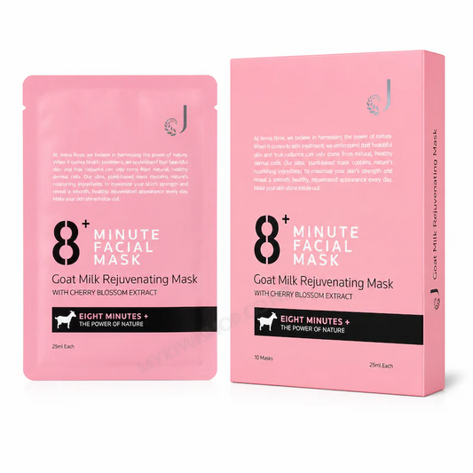 Jema Rose 8+ Miunte Goat Milk Rejuvenating Mask 紐西蘭8分鐘，山羊奶修護面膜 10片入