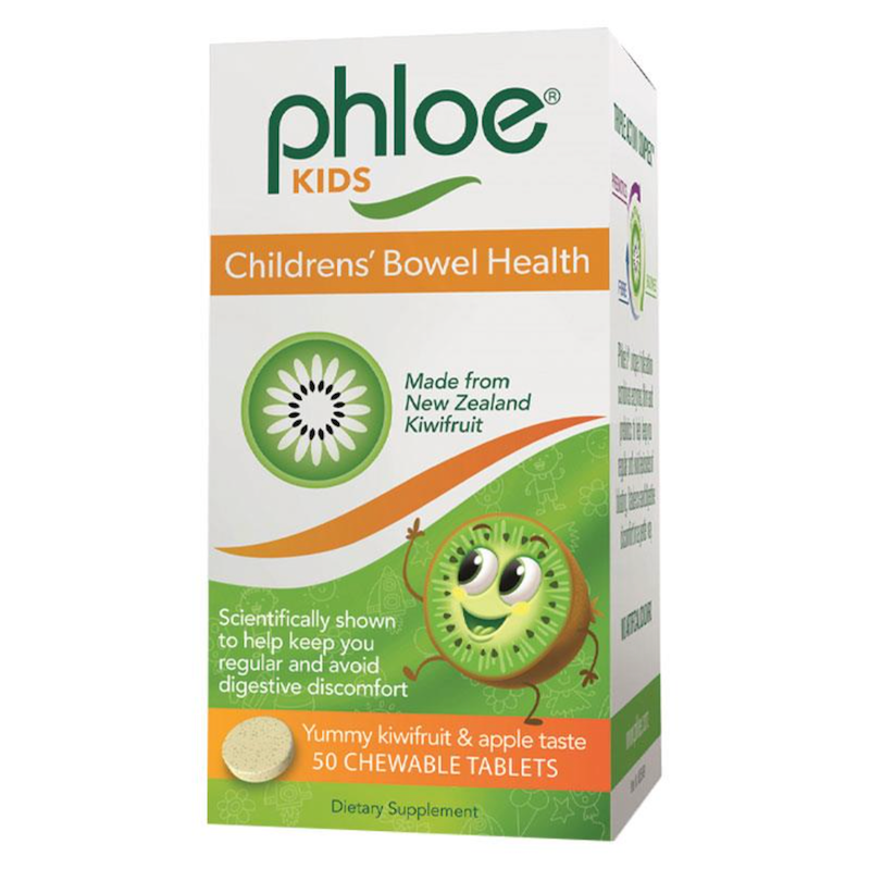 Phloe Kiwi Gut Health Kids Prebiotic 50 Chewables