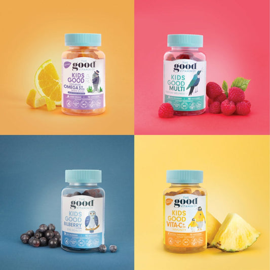 The Good Vitamin Co Kids Good Omega 3 紐西蘭 兒童腦力OMEGA-3軟糖 90粒 熱帶橙橘