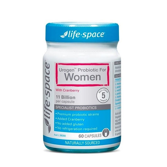 Life Space Urogen Probiotic For Women 澳洲 女性蔓越莓益生菌膠囊 60粒