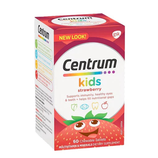 Centrum Kids Strawberry Multivitamin 60 Tablets