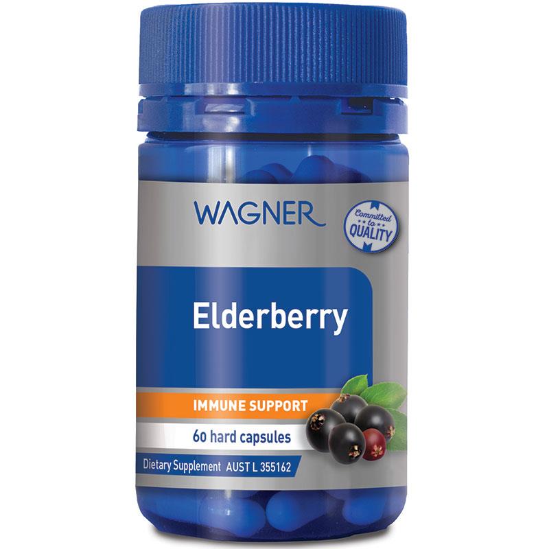 Wagner Elderberry，接骨木果膠囊 60粒