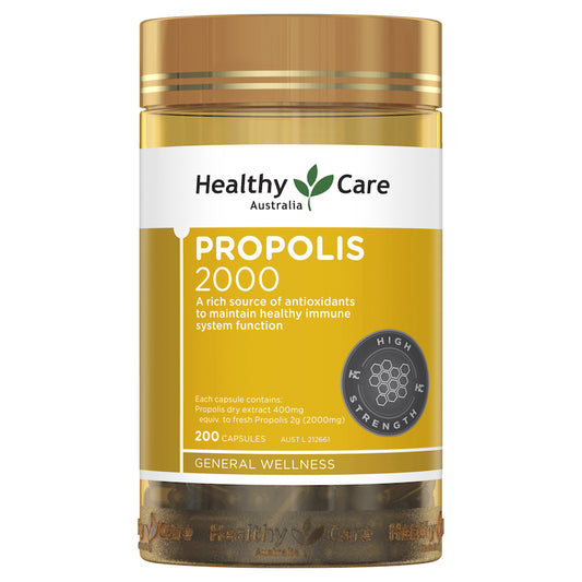 Healthy Care Propolis Australian Black Propolis Soft Capsules 2000mg 200 Capsules