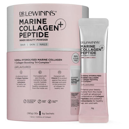 Dr Lewinn’s Collagen Peptide Inner Beauty Powder 180g (30 x 6g)