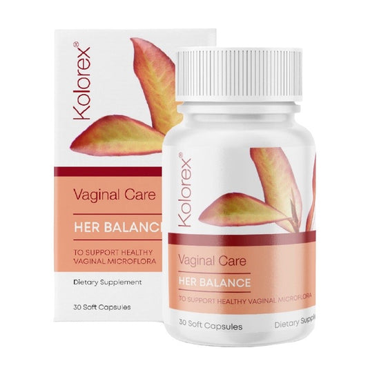 Kolorex Vaginal Care Her Balance ニュージーランド女性プライベートハーブケアカプセル 30粒