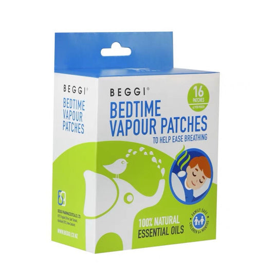 BEGGI BGO BEDTIME VAPOUR PATCHES 紐西蘭 天然精油兒童通鼻貼 16入